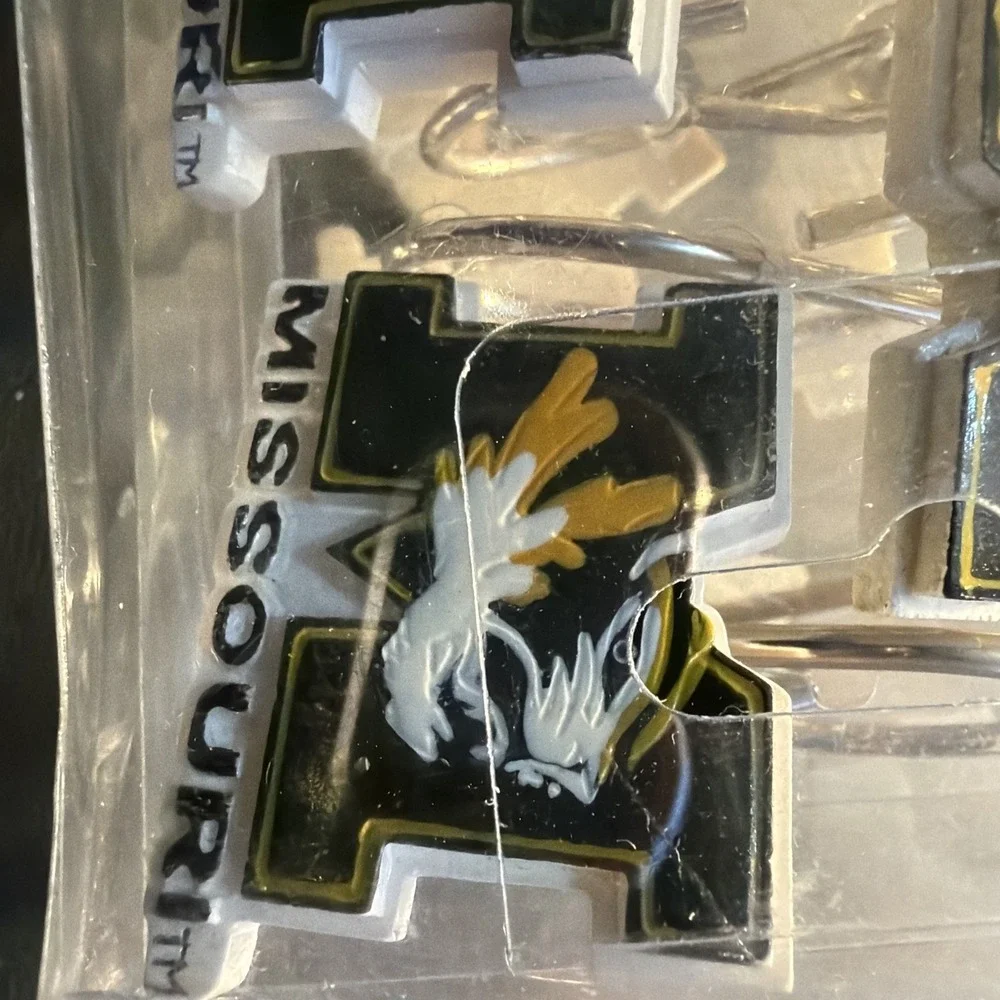 Missouri Tigers Shower Curtain Hooks Complete Set New